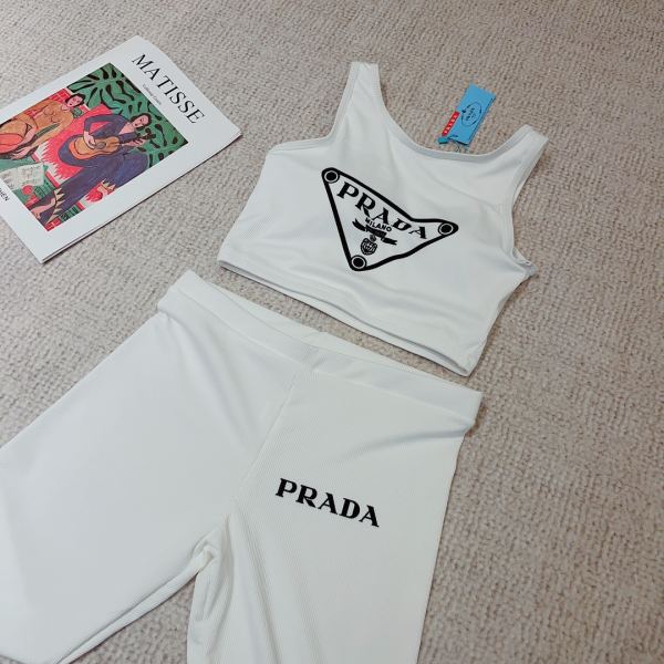 réplica,joyas,joyería,1:1,replica,fake,lujo,barato Traje deportivo casual de moda para mujer Prada