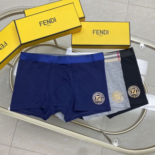 réplica,joyas,joyería,1:1,replica,fake,lujo,barato Ropa interior masculina de lujo Fendi (tres piezas)
