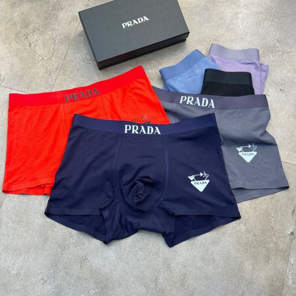 réplica,joyas,joyería,1:1,replica,fake,lujo,barato Prada ropa interior de lujo para hombre (tres piezas)