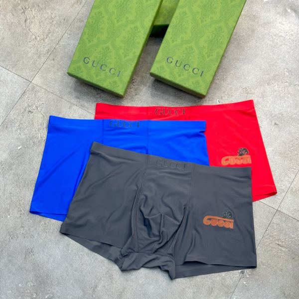 réplica,joyas,joyería,1:1,replica,fake,lujo,barato Ropa interior Gucci de lujo para hombre (tres piezas)