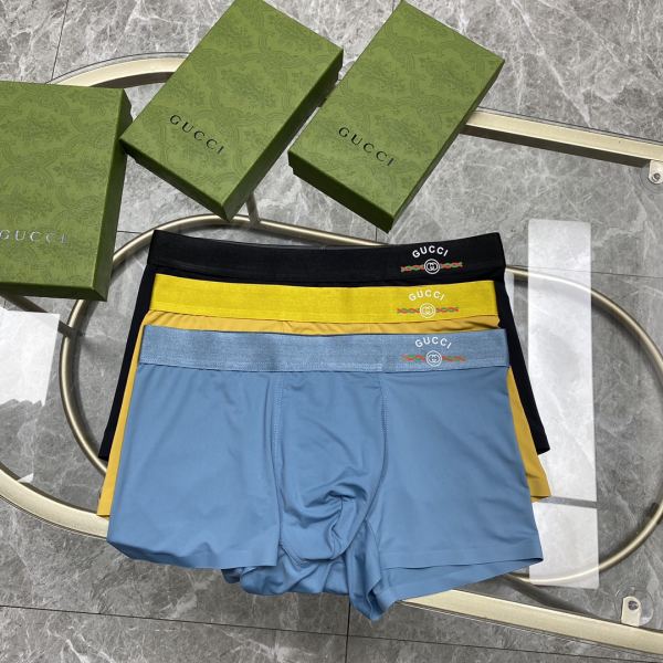 réplica,joyas,joyería,1:1,replica,fake,lujo,barato Ropa interior Gucci de lujo para hombre (tres piezas)