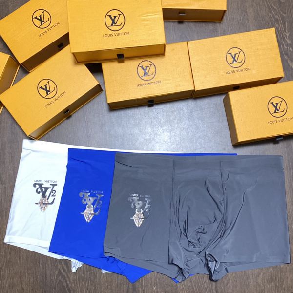 réplica,joyas,joyería,1:1,replica,fake,lujo,barato Louis Vuitton ropa interior de lujo para hombre (tres piezas)