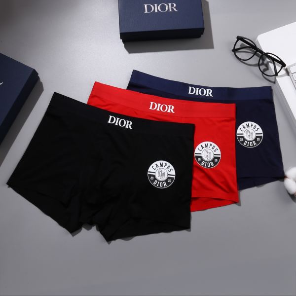 réplica,joyas,joyería,1:1,replica,fake,lujo,barato Ropa interior masculina de lujo Dior (tres piezas)