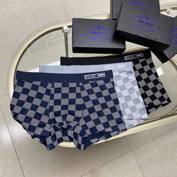 réplica,joyas,joyería,1:1,replica,fake,lujo,barato Prada ropa interior de lujo para hombre (tres piezas)