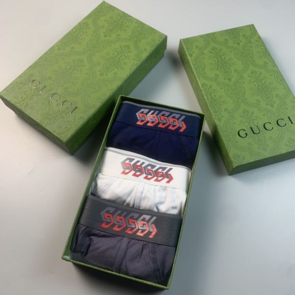 réplica,joyas,joyería,1:1,replica,fake,lujo,barato Ropa interior Gucci de lujo para hombre (tres piezas)