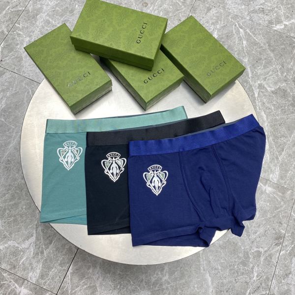 réplica,joyas,joyería,1:1,replica,fake,lujo,barato Ropa interior Gucci de lujo para hombre (tres piezas)
