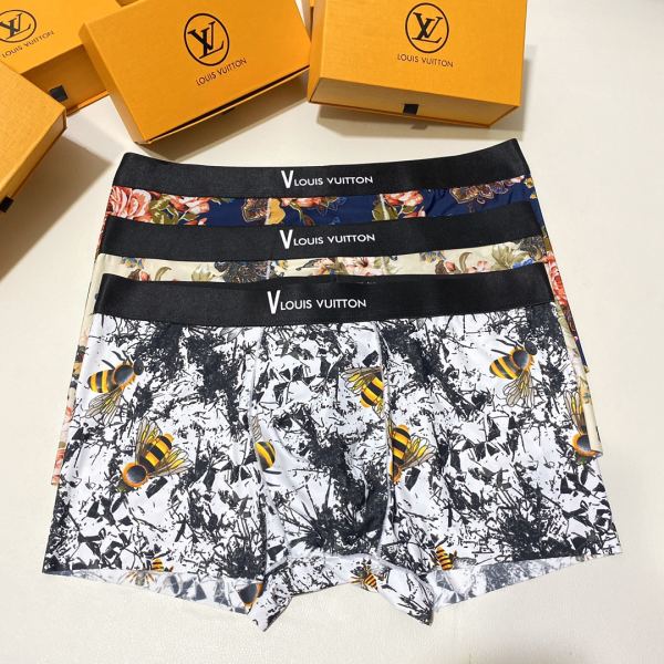 réplica,joyas,joyería,1:1,replica,fake,lujo,barato Louis Vuitton ropa interior de lujo para hombre (tres piezas)