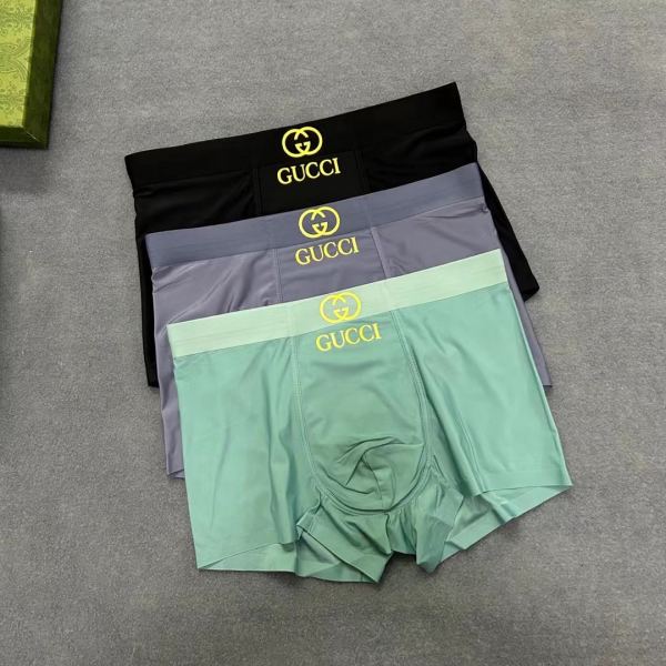 réplica,joyas,joyería,1:1,replica,fake,lujo,barato Ropa interior Gucci de lujo para hombre (tres piezas)