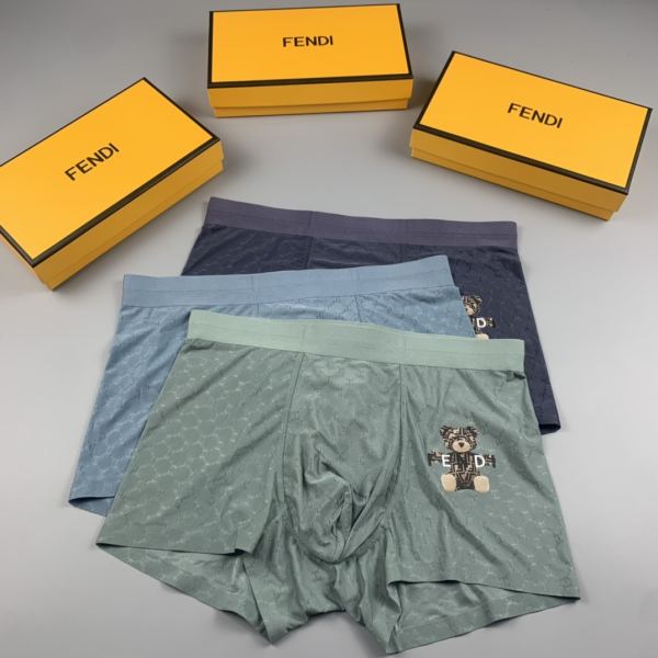 réplica,joyas,joyería,1:1,replica,fake,lujo,barato Ropa interior masculina de lujo Fendi (tres piezas)