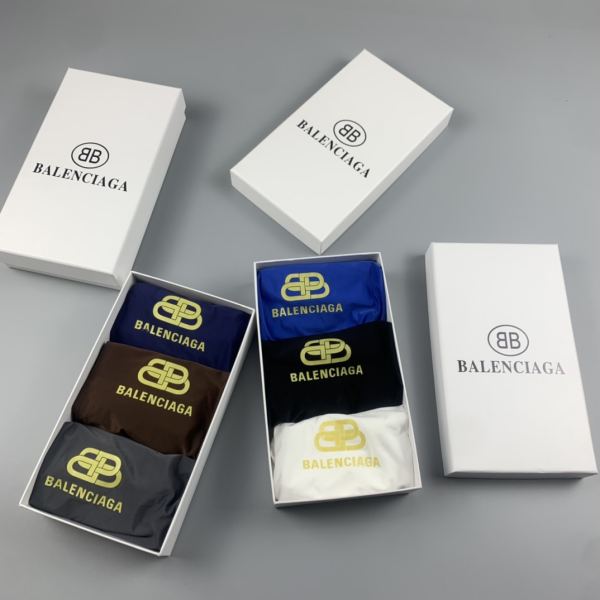 réplica,joyas,joyería,1:1,replica,fake,lujo,barato Ropa interior masculina de lujo Balenciaga (tres piezas)
