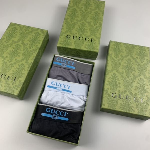 réplica,joyas,joyería,1:1,replica,fake,lujo,barato Ropa interior Gucci de lujo para hombre (tres piezas)
