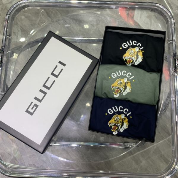 réplica,joyas,joyería,1:1,replica,fake,lujo,barato Ropa interior Gucci de lujo para hombre (tres piezas)