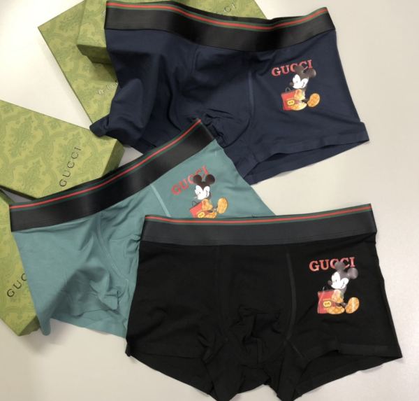 réplica,joyas,joyería,1:1,replica,fake,lujo,barato Ropa interior Gucci de lujo para hombre (tres piezas)
