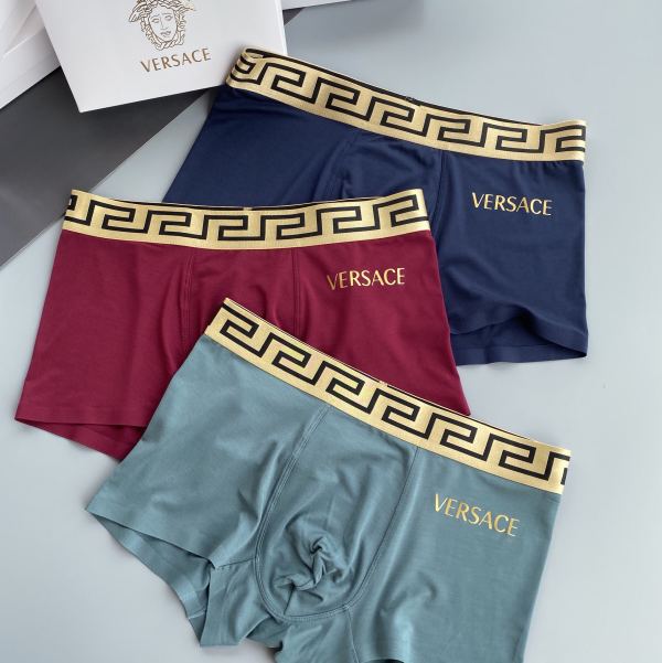 réplica,joyas,joyería,1:1,replica,fake,lujo,barato VERSACE ropa interior de lujo para hombre (tres piezas)