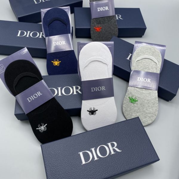 réplica,joyas,joyería,1:1,replica,fake,lujo,barato Dior Dior counter calcetines de última moda (5 pares por caja)