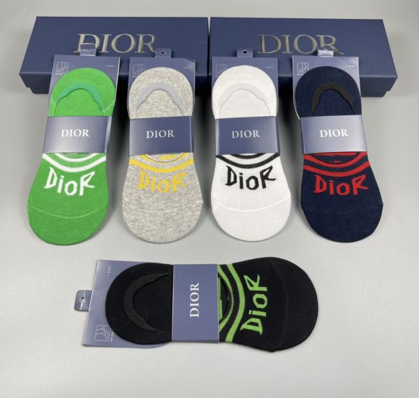 réplica,joyas,joyería,1:1,replica,fake,lujo,barato Dior Dior counter calcetines de última moda (5 pares por caja)