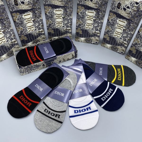 réplica,joyas,joyería,1:1,replica,fake,lujo,barato Dior Dior counter calcetines de última moda (5 pares por caja)