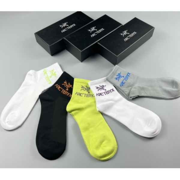 réplica,joyas,joyería,1:1,replica,fake,lujo,barato ARC·TERYX contador última moda calcetines (5 pares por caja)