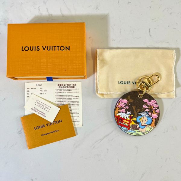 réplica,joyas,joyería,1:1,replica,fake,lujo,barato Llavero colgante medalla Louis Vuitton/M00499