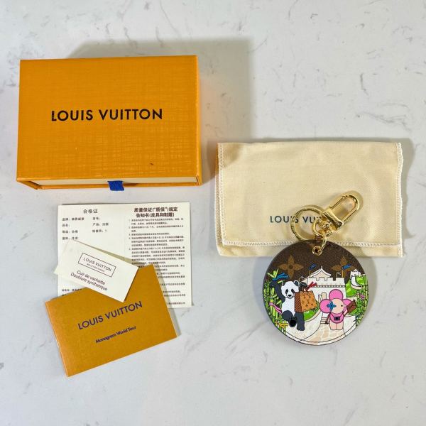 réplica,joyas,joyería,1:1,replica,fake,lujo,barato Llavero con colgante de medalla Louis Vuitton