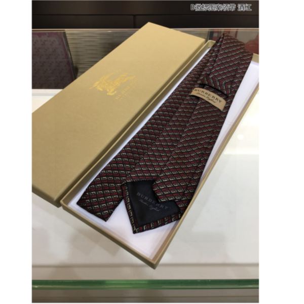 réplica,joyas,joyería,1:1,replica,fake,lujo,barato Corbata con logo pequeño de Burberry