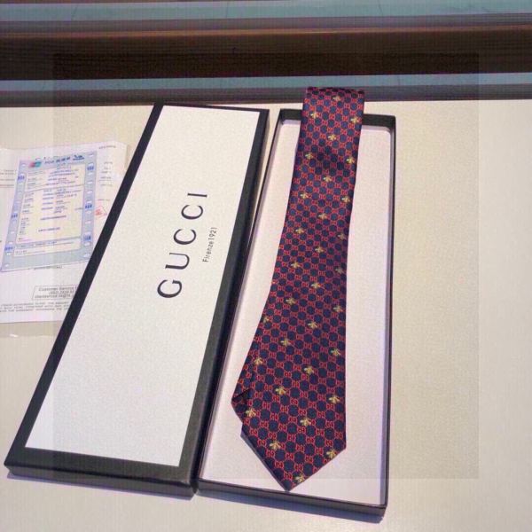 réplica,joyas,joyería,1:1,replica,fake,lujo,barato Corbata de seda Gucci