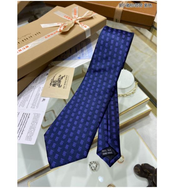 réplica,joyas,joyería,1:1,replica,fake,lujo,barato Corbata con logo pequeño de Burberry