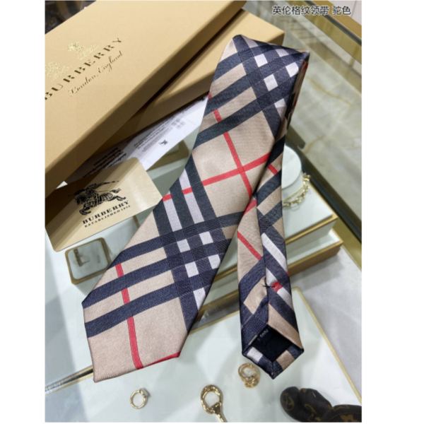 réplica,joyas,joyería,1:1,replica,fake,lujo,barato Corbata a cuadros Burberry para hombre