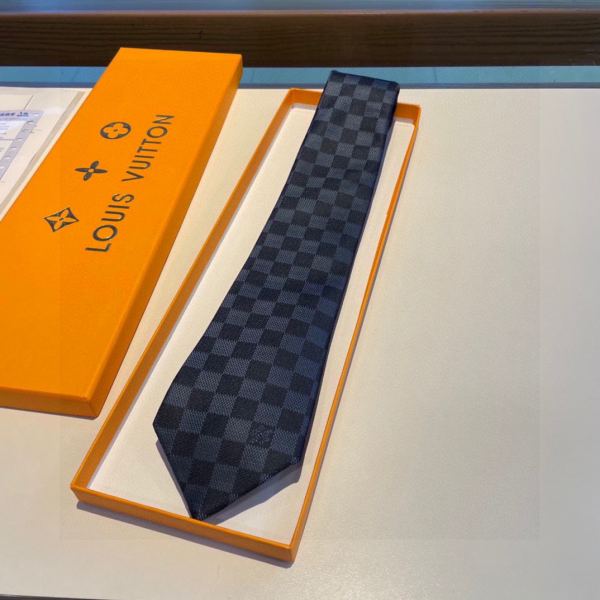 réplica,joyas,joyería,1:1,replica,fake,lujo,barato Louis Vuitton Jacquard Tie Checkerboard