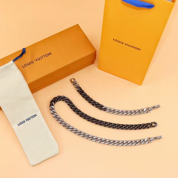 réplica,joyas,joyería,1:1,replica,fake,lujo,barato Collar de eslabones de cadena Louis Vuitton