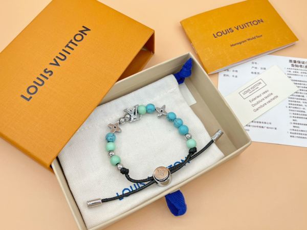 réplica,joyas,joyería,1:1,replica,fake,lujo,barato Pulsera con cuentas de Louis Vuitton