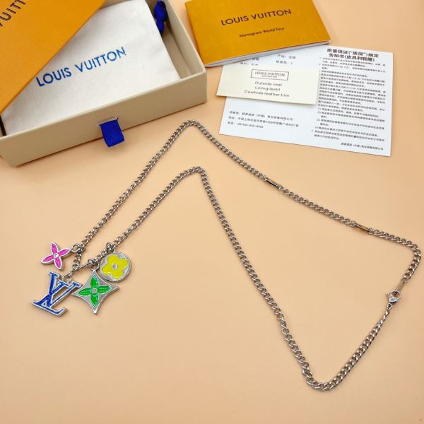 réplica,joyas,joyería,1:1,replica,fake,lujo,barato Pulsera de mosaico con placa de identificación Louis Vuitton/19cm*21cm