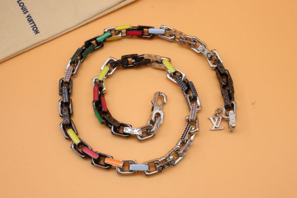 réplica,joyas,joyería,1:1,replica,fake,lujo,barato Collar de diamantes color bambú de Louis Vuitton
