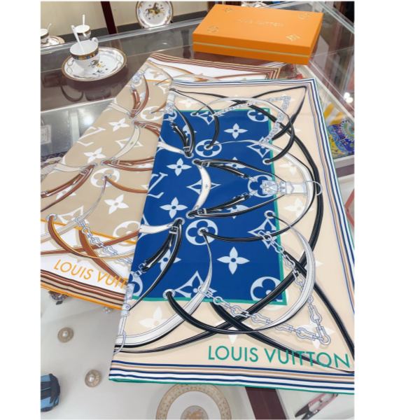 réplica,joyas,joyería,1:1,replica,fake,lujo,barato Bufanda Louis Vuitton/90*90