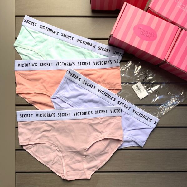 réplica,joyas,joyería,1:1,replica,fake,lujo,barato 【5 piezas】 Ropa interior sin costuras de cintura media para mujer con estampado de moda de Victoria’s Secret