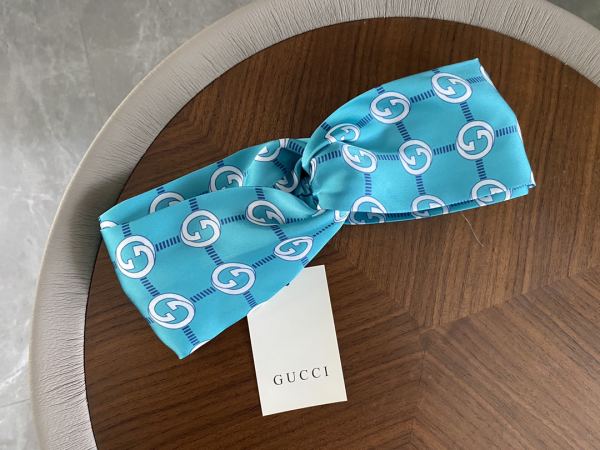 réplica,joyas,joyería,1:1,replica,fake,lujo,barato 【1pcs】La nueva diadema de satén entrelazada azul agua de Gucci