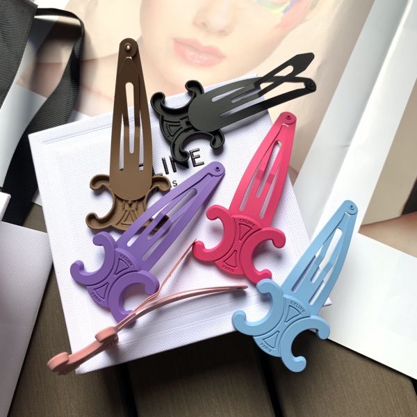 réplica,joyas,joyería,1:1,replica,fake,lujo,barato 【6pcs 】Nuevas pinzas para el cabello de color de Celine