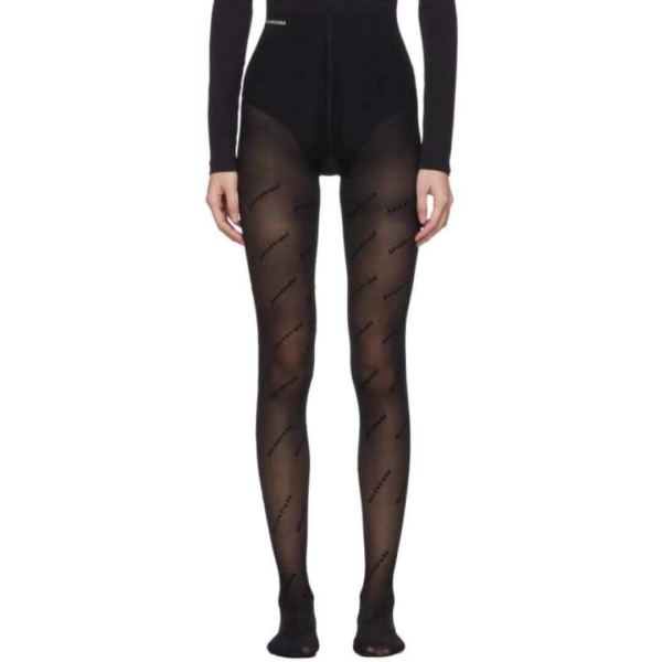 réplica,joyas,joyería,1:1,replica,fake,lujo,barato 1 par Balenciaga letra pequeña flocado sexy bottoming adelgazamiento negro mameluco medias
