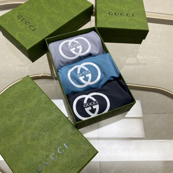 réplica,joyas,joyería,1:1,replica,fake,lujo,barato Ropa interior de hombre Gucci (Tres piezas)