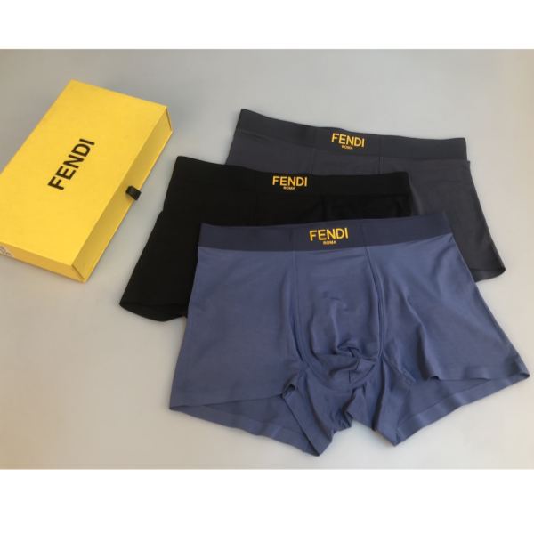 réplica,joyas,joyería,1:1,replica,fake,lujo,barato Ropa interior de hombre Fendi (Tres piezas)