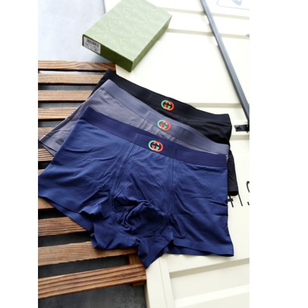 réplica,joyas,joyería,1:1,replica,fake,lujo,barato Ropa interior de hombre Gucci (Tres piezas)