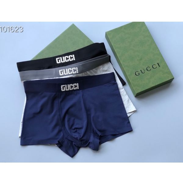 réplica,joyas,joyería,1:1,replica,fake,lujo,barato Ropa interior de hombre Gucci (Tres piezas)