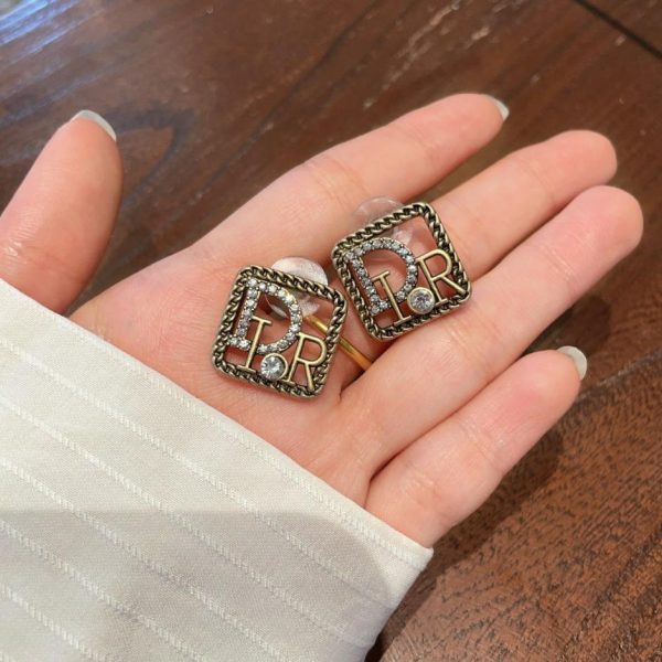 réplica,joyas,joyería,1:1,replica,fake,lujo,barato Pendientes estilo metal Dior