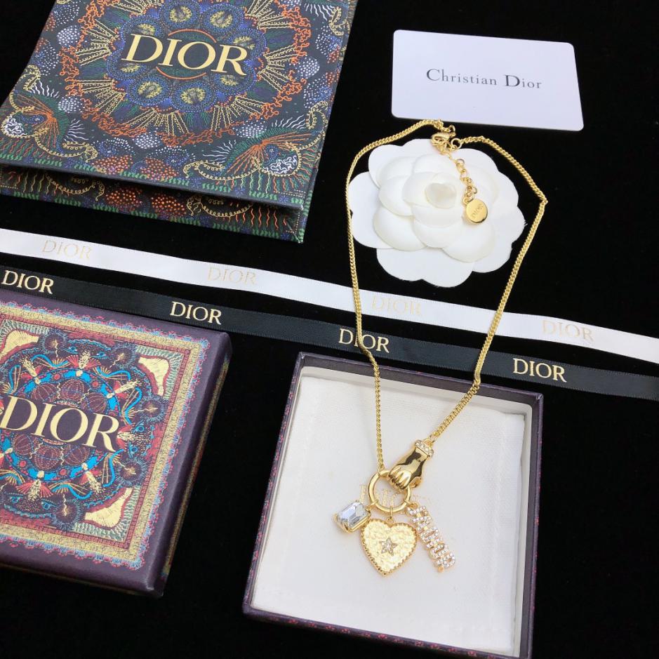 réplica,joyas,joyería,1:1,replica,fake,lujo,barato Collar Dior-2SHINY