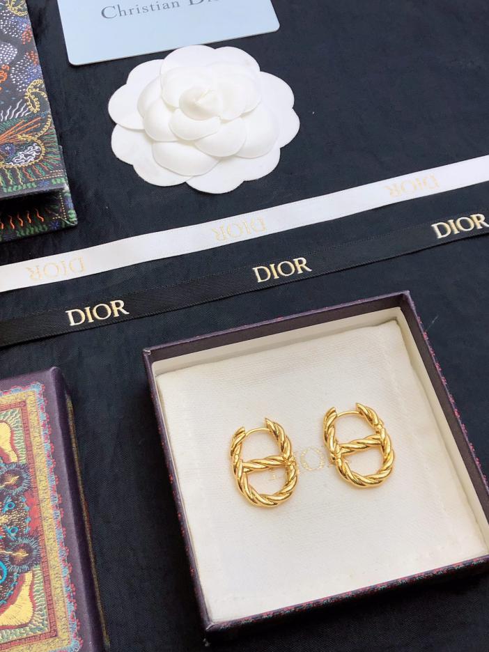 réplica,joyas,joyería,1:1,replica,fake,lujo,barato Pendientes con letras DIOR