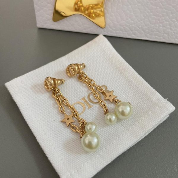 réplica,joyas,joyería,1:1,replica,fake,lujo,barato aretes con cadena y borlas