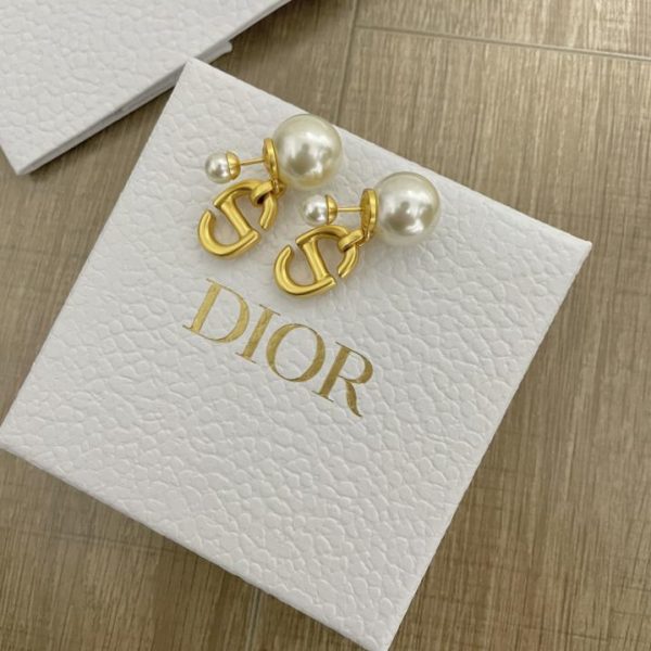 réplica,joyas,joyería,1:1,replica,fake,lujo,barato Pendientes Dior con cuentas dobles