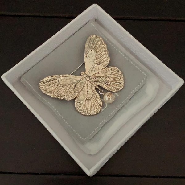 réplica,joyas,joyería,1:1,replica,fake,lujo,barato Broche Dior mariposa en oro claro