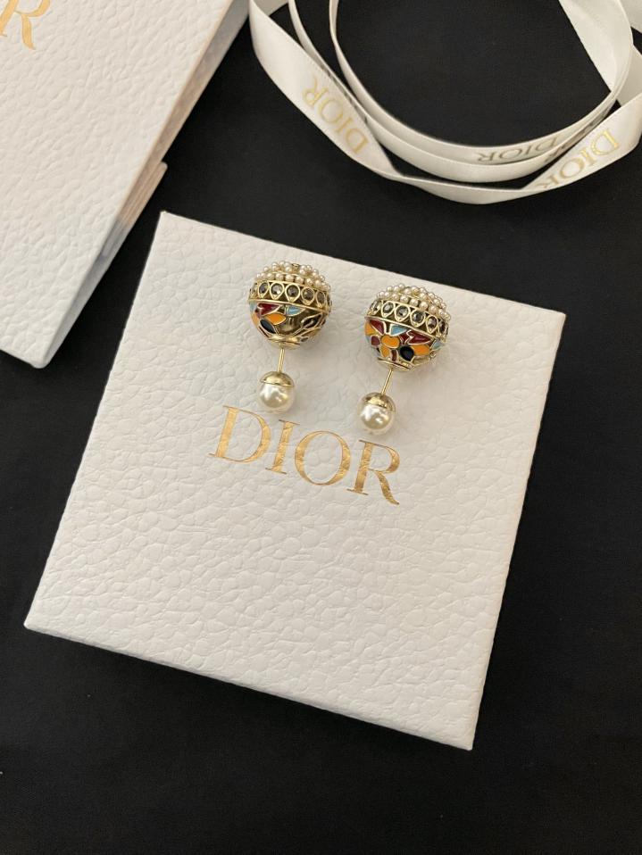 réplica,joyas,joyería,1:1,replica,fake,lujo,barato réplica,joyas,joyería,1:1,replica,fake,lujo,barato Pendientes de perlas de colores Dior
