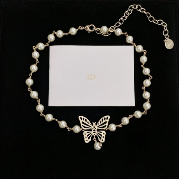 réplica,joyas,joyería,1:1,replica,fake,lujo,barato Perla mariposa hueca Dior